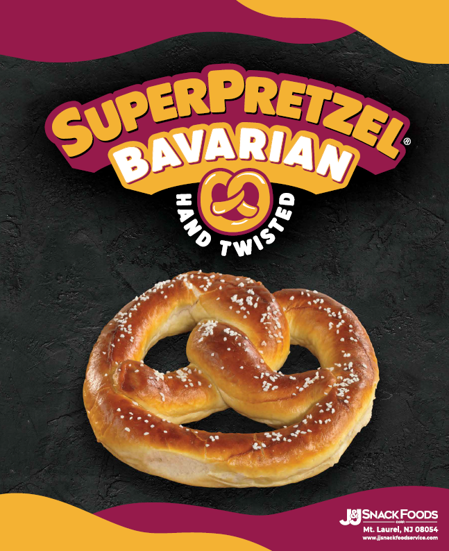 SUPERPRETZEL Bavarian - Sourdough Soft Pretzels Poster - J&J Snack Foods  Corp.