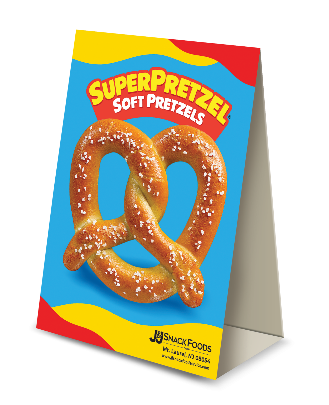 Superpretzel® Soft Pretzel Table Tent Jandj Snack Foods Corp 5207