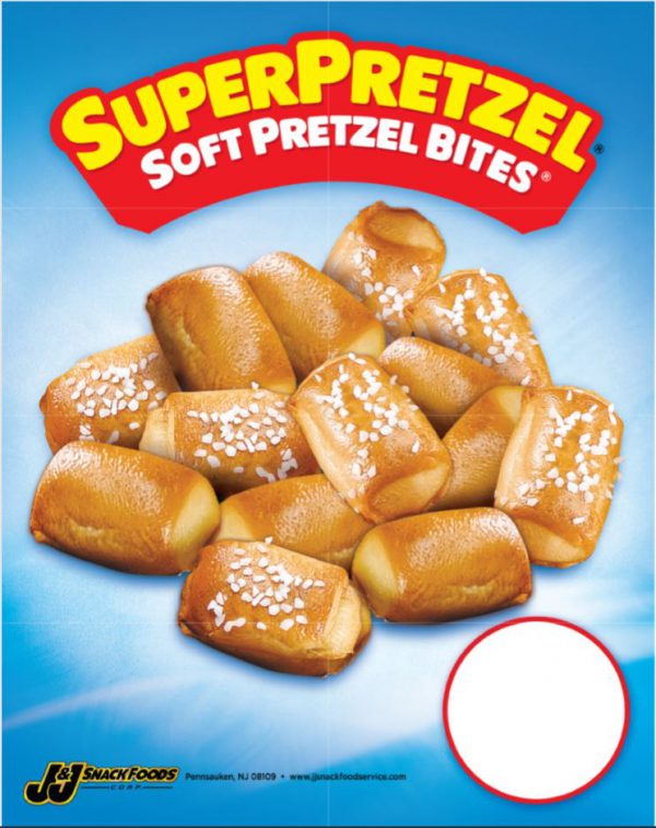 Superpretzel® Soft Pretzel Bites® Price Sign Jandj Snack Foods Corp 2673