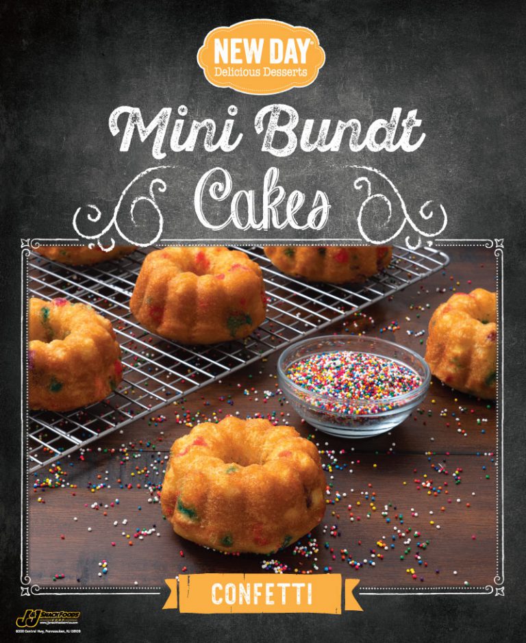 New Day® Confetti Mini Bundt Cake Poster J&J Snack Foods Corp.