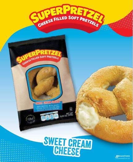 Superpretzel® Filled Soft Pretzel Sweet Cream Cheese Iw Poster Jandj Snack Foods Corp 6803