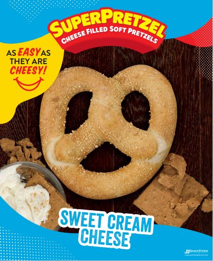 Superpretzel® Filled Soft Pretzel Sweet Cream Cheese Posters Jandj Snack Foods Corp 5944