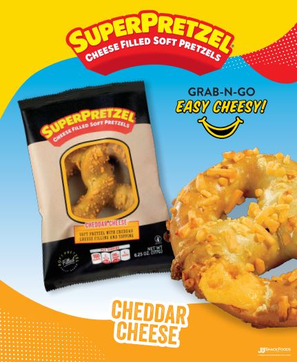 Superpretzel® Filled Soft Pretzel Cheddar Cheese Iw Poster Jandj Snack Foods Corp 0761