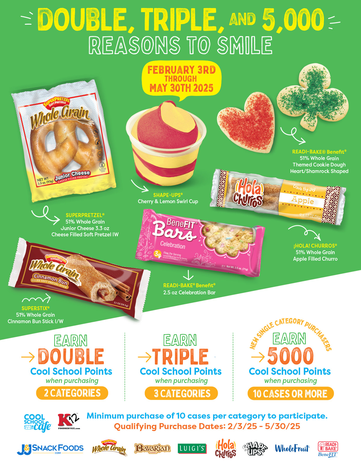 Earn Triple Cool School Café Points + Our 5,000 Extra Points Offer