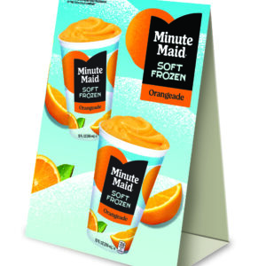 MINUTE MAID® Soft Frozen Orangeade Table Tents