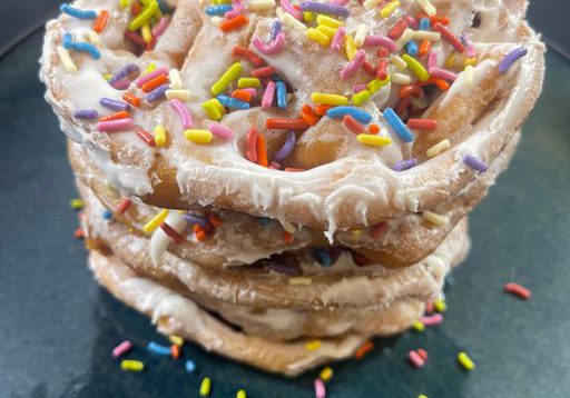 LAYERED BIRTHDAY FUNNEL CAKE