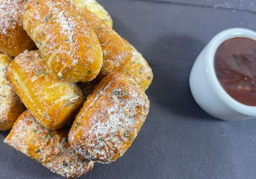 RANCH BAVARIAN BITES WITH SMOKEY BBQ SAUCE
