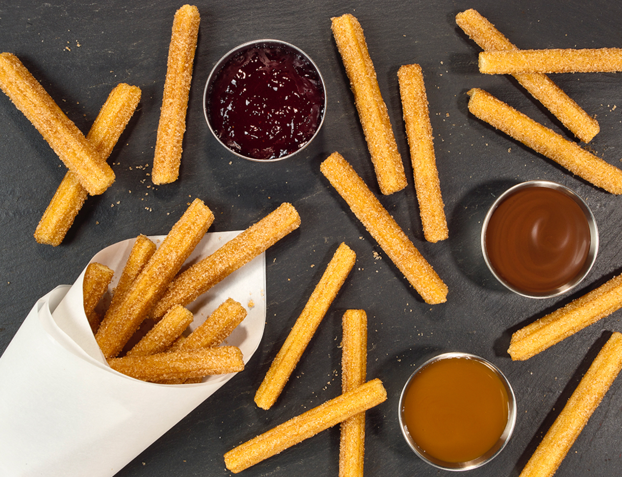 New ¡Hola! Churros® Fries are golden brown and delicious with exceptional hold times.